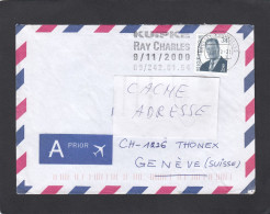 LETTRE AVEC FLAMME "KUIPKE RAY CHARLES 9/11/2000". - Storia Postale