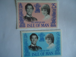 ISLE OF MAN   MNH  STAMPS KING   QUEEN DIANA  1981 - Isla De Man