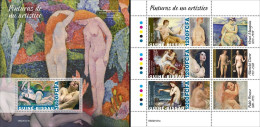 Guinea Bissau 2022, Art, Nude Painting, 3val In BF+BF - Aktmalerei