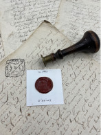 CACHET CIRE ANCIEN - Sigillographie - SCEAUX - WAX SEAL - Ca 1850 O'REILLY - Seals