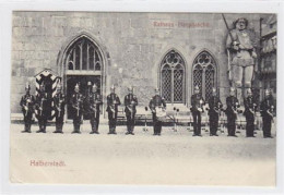 39008301 - Halberstadt Rathaus-Hauptwache Mit Roland Ungelaufen  Leichte Abdruecke An Den Ecke N Vom Album, Sonst Gut E - Halberstadt