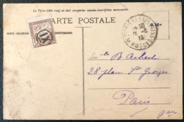 France Divers Dont TAXE Sur CPA De Plombières-les-Bains, Vosges 1923 - (A114) - 1877-1920: Periodo Semi Moderno