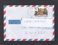 LETTRE AVEC TIMBRE "HUTTE/AVION/CAMION/BUFFLE/BATIMENT". - Lettres & Documents