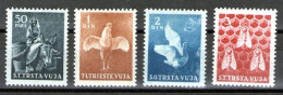 YUGOSLAVIA TRIESTE ZONE B  1951 - Domestic Animals - New Colors MNH - Unused Stamps