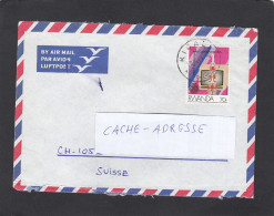 LETTRE AVEC TIMBRE "ANNEE MONDIALE DES COMMUNICATIONS". - Briefe U. Dokumente