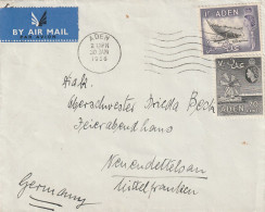 Aden Lettre Pour L'Angleterre 1956 - Aden (1854-1963)