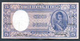 RC 27392 CHILI BILLET DE 5 PESOS - Cile