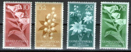 SPAINISH GUINEA 1959 - Charity Stamps - Flowering Plants MNH - Guinea Spagnola