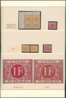 Taxe - TX10 Et 11 : Comparaison Authentique & Faux !  TX10 En Bloc De 4**, TX11*. Documentation - Postzegels