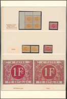 Taxe - TX10 Et 11 : Comparaison Authentique & Faux !  TX10 En Bloc De 4**, TX11*. Documentation - Francobolli