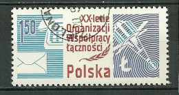 POLAND Oblitéré 2401 Organisation Des Ministères Des Postes Et Télécommunications Lettre Téléphone Satelitte - Used Stamps
