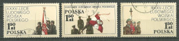 POLAND Oblitéré 2402-2404 Anniversaire De L'armée Polonaise Armée Blindée Parachutistes Armée Guerre - Used Stamps