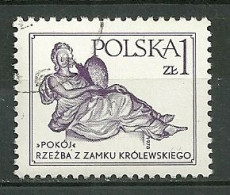 POLAND Oblitéré 2405 Art Polonais Paix Et Justice Sculpture Chateau Royal Varsovie - Usados
