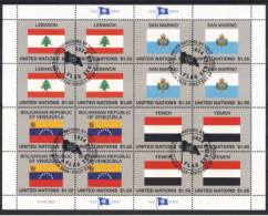 ONU New-York 2024 - Drapeaux Flags Flaggen - Feuille 58 Entière Oblitérée 1er Jour - Blocks & Sheetlets