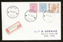 Sterstempel Bestellershalte BRAS 5/11/1975 Op Recommande - Sellos Con Estrellas