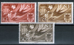 SPAINISH IFNI 1958 - Charity Stamps For Valencia - Barn Swallow & Coat Of Arms MNH - Ifni