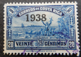 Costa Rica 1938 (1) Issue Of 1923 Overprinted "1938" Colon En Cariari - Costa Rica