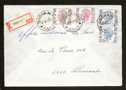 Sterstempel Bestellershalte DOCHAMPS 22/6/1981 Op Recommande - Sternenstempel