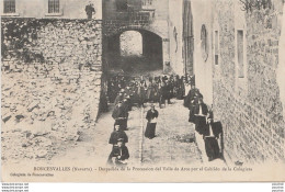 U18- RONCESVALLES (NAVARRA) DESPEDIDA DE LA PROCESSION DEL VALLE DE ARCE POR EL CABILDO DE LA COLEGIATA - ( 2 SCANS ) - Navarra (Pamplona)