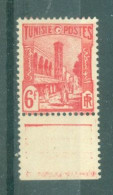 TUNISIE - N°290A** MNH SCAN DU VERSO. Types De 1926-28.  Bas De Feuille. - Unused Stamps