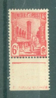 TUNISIE - N°290A** MNH SCAN DU VERSO. Types De 1926-28.  Bas De Feuille. - Neufs