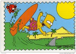 Sticker Vignette Autocollante Vache Qui Rit Simpson 9 Hawai Paradis Du Surf - Andere & Zonder Classificatie