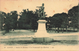 FRANCE - Autun - Statue De Divitiac Et La Promenade Des Marbres - Vue Sur Une Statue - Carte Postale Ancienne - Autun
