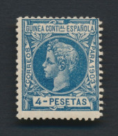 GUINEA 1903. 4 PESETAS. MLH* - Guinea Espagnole