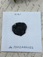 CACHET CIRE ANCIEN - Sigillographie - SCEAUX - WAX SEAL - XIX ème De POUZARGUES - Stempels