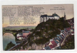 39021001 - Leisnig Mit Schloss Mildenstein Gelaufen Von 1927. Leichte Eckabschuerfungen Und Raendern, Sonst Gut Erhalte - Leisnig
