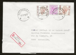 Sterstempel Bestellershalte ROCHEHAUT 15/12/1980 Op Recommande - Sellos Con Estrellas