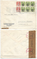 Danmark 3rd Reich Censored Commerce Cv Sonderburg 26apr1941 With OVPT Provisional O6/7 Block6 + O2 Pair To Berlin - Covers & Documents