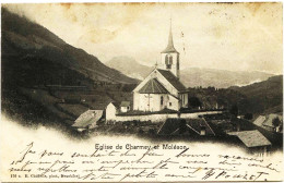 3079 - Suisse -  EGLISE ET VILLAGE DE CHARMEY  ET  MOLESON  -  T RARE  -  1903 - Charmey