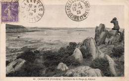 FRANCE - Carantec (Finistère) - Vue Sur Les Rochers De La Plage Du Kélenn - La Plage - La Mer - Carte Postale Ancienne - Carantec