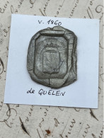 CACHET CIRE ANCIEN - Sigillographie - SCEAUX - WAX SEAL - V 1860 De QUÉLEN - Stempels