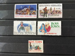 Vignette Boys Town Nebraska 1958-63-67-76-84 - Plaatfouten En Curiosa