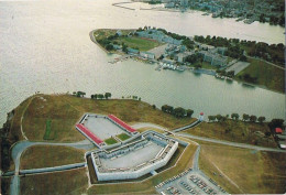CPM..CANADA..KINGSTON..ONTARIO..AERIAL VIEW OF OLD FORT HENRY AND THE ROYAL MILITARY COLLEGE..ALONG THE SHORES LAKE ONTA - Kingston