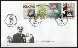 Martin Mörck. Denmark 2000. Events Of The 20th Century. Michel 1255 - 1258 FDC. Signed. - FDC