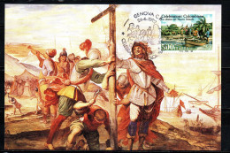 ITALIA - 1992 - MANIFESTAZIONI COLOMBIANE - LO SBARCO NEL NUOVO MONDO - Maximumkaarten