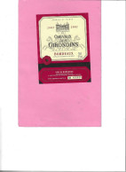 K0504 - Étiquette - Chevaux Des Girondins - Bordeaux - 2002 - Rode Wijn