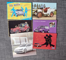 LOT 06 CARTES POSTALES -  VOITURES - AUTOMOBILES - Collections & Lots