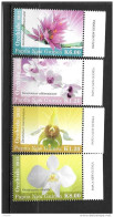 18 -PAPOUASIE - 1491 à 1494**MNH - Orquideas