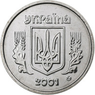 Ukraine, 2 Kopiyky, 2001, Kyiv, Acier Inoxydable, SPL, KM:4b - Ucrania