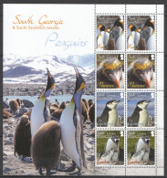 B0387 2010 South Georgia Penguins Birds #511-4 Mnh - Sonstige & Ohne Zuordnung