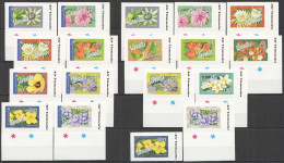 B0427 Vanuatu Flora Flowers #1284-01 Michel 60 Euro !!! Self-Adhesive 2Set Mnh - Otros & Sin Clasificación