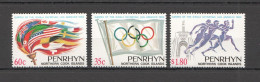 B0529 Penrhyn Sport Xxiii Olympic Games Los Angeles 1984 1Set Mnh - Other & Unclassified