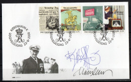 Martin Mörck. Denmark 2000. Events Of The 20th Century. Michel 1255 - 1258 FDC. Signed. - FDC