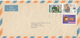 Tanzania Air Mail Cover Sent To Denmark Topic Stamps Incl. SOCCER FOOTBALL WORLD CUP MEXICO 1986 - Tanzanie (1964-...)