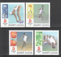 B0831 Saint Lucia Sport Olympic Games Beijing 2008 #1271-74 1Set Mnh - Other & Unclassified