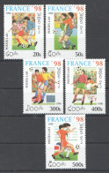B0855 1996 Laos Sport Football World Cup France 98 1Set Mnh - Other & Unclassified